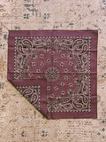 Vintage Paisley Bandana | Purple