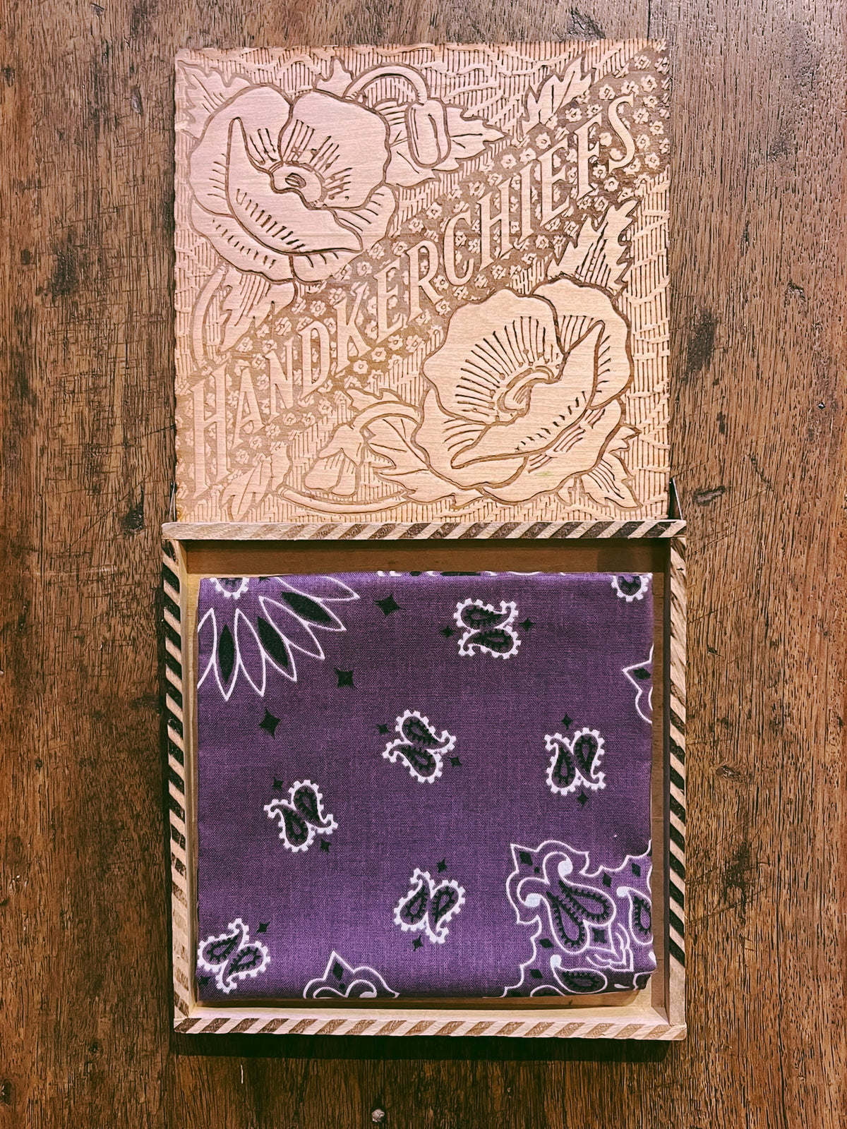 Vintage Paisley Bandana | Purple