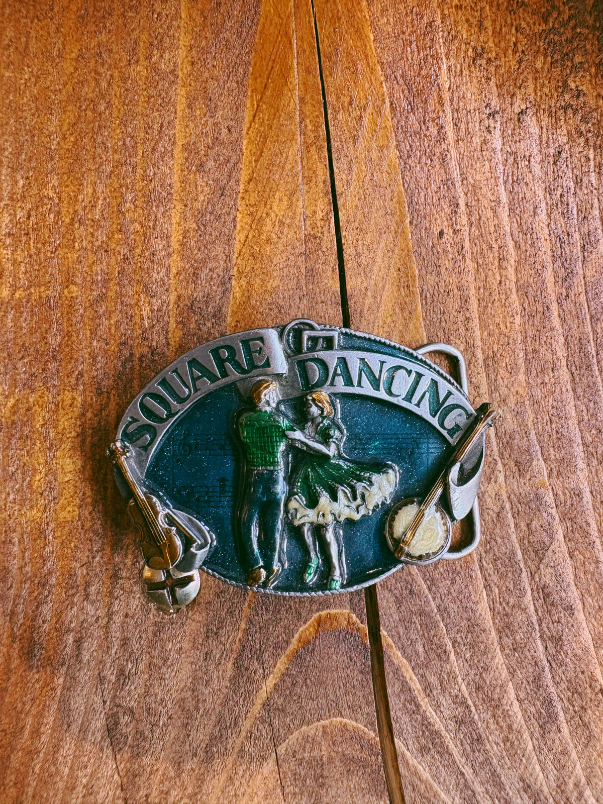 1985 Square Dancing Belt Buckle