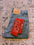 Vintage Paisley Bandana | Red