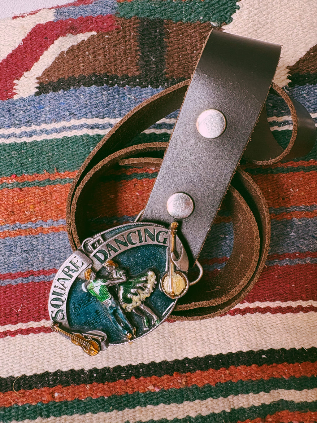 1985 Square Dancing Belt Buckle