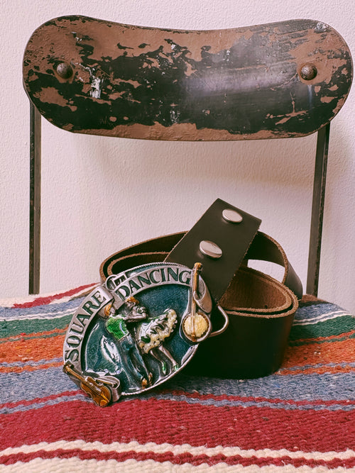 1985 Square Dancing Belt Buckle