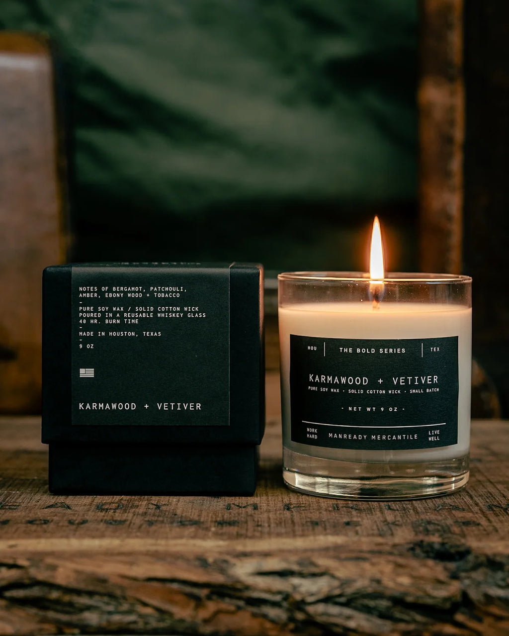 Candle | The Bold Series | Karmawood + Vetiver