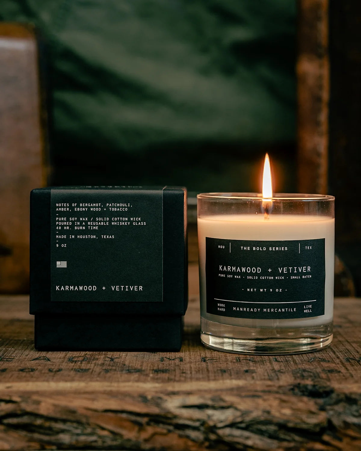 Candle | The Bold Series | Karmawood + Vetiver