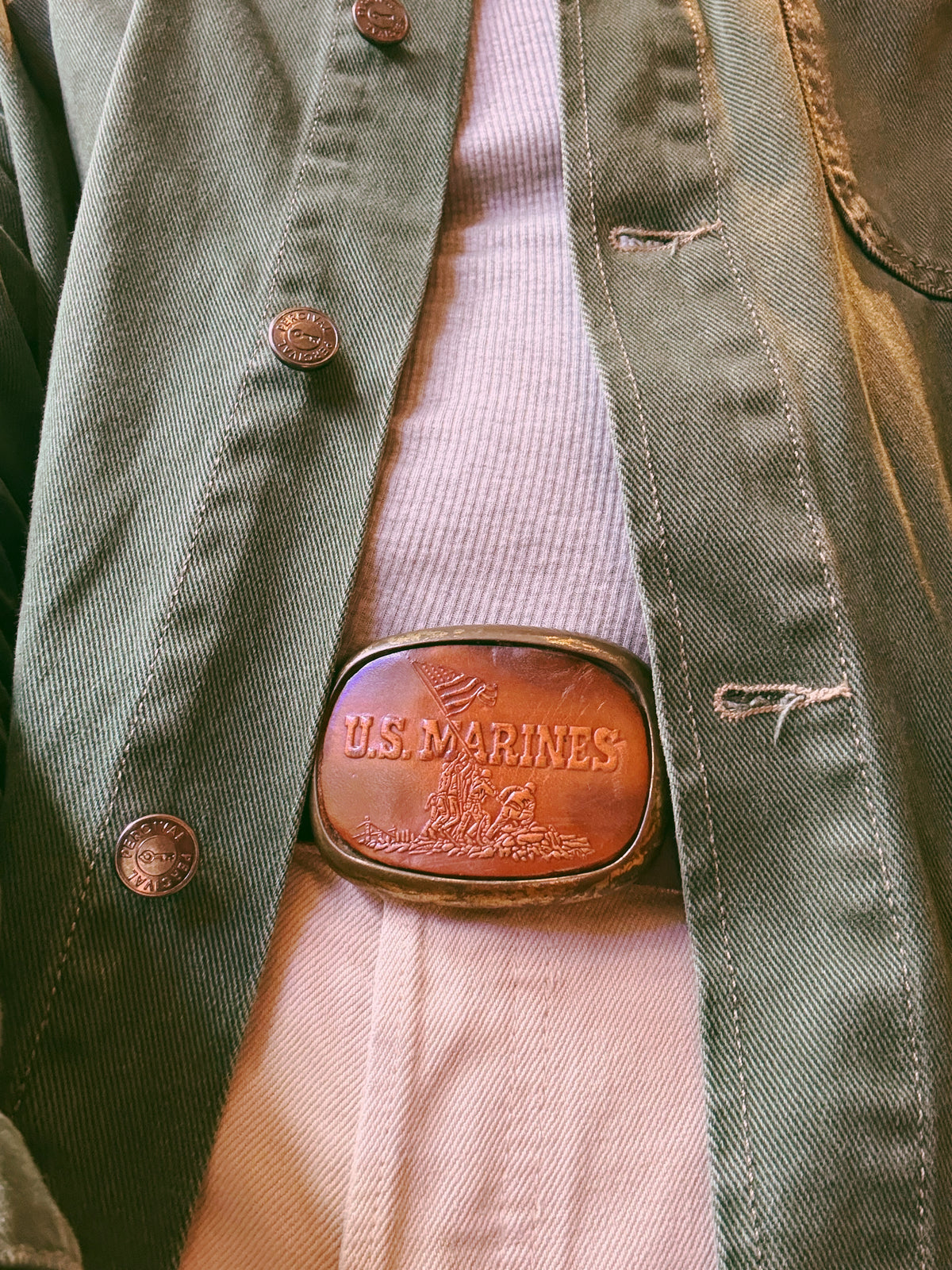 U.S. Marines Vintage Belt Buckle