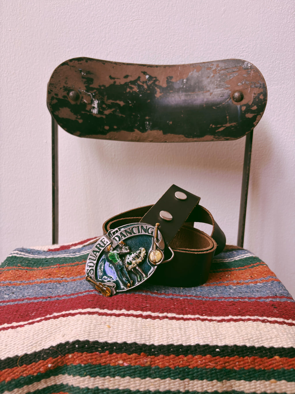 1985 Square Dancing Belt Buckle