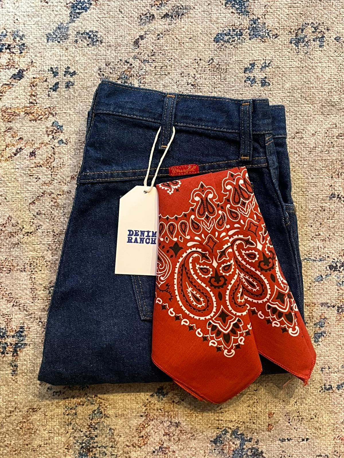 Vintage Paisley Bandana | Burnt Red
